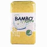 Bambo® Nature Chlorine-Free Eco-Friendly Baby Diapers (Size 3 Midi - Fits 11 to 22 lbs) - 56/Bg 168/Cs