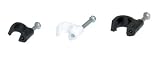 RG 59 CABLE CLIP, MASONRY -- WHITE / 100 PK