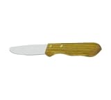 Steak Knife, 5'' blade, jumbo, stainless steel with hardwood handle, rounded tip (20 Dozen/Unit)