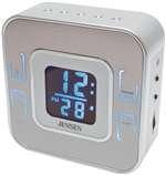 JENSEN JCR-266 Wall-Mountable AM/FM Dual Alarm Clock Radio