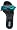 Licorice w/ Turquoise Leopard Print