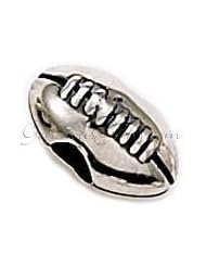 Sterling Silver Football Zable Bead Charm bz352