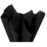 Black Bulk Gift Wrap Pom Pom Tissue Paper 15" X 20" - 100 Ct