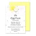 Flowery Chick Invitation Baby Invitations