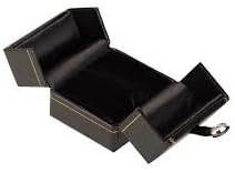 Leatherette Ring Jewelry Gift Box Black