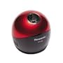 Panasonic Pinpoint Desktop Battery-Operated Pencil Sharpener, Black/Red (KP-006AB)