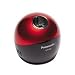 Panasonic Pinpoint Desktop Battery-Operated Pencil Sharpener, Black/Red (KP-006AB)