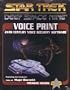 Star Trek Deep Space Nine Voice Print 24th Century Voice Security Software