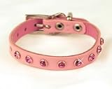 21xFoIcoRYL. SL160  Celebrity Choice Dazzling Single Row Pink Swarovski Crystal Dog Collar by Diamond Dogs (XToy)