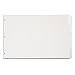 TOPS Cardinal 11x17 Write'n Erase Tab Divider, 5-Tab, White, (84270CB)