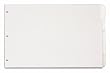 TOPS Cardinal 11x17 Write'n Erase Tab Divider, 5-Tab, White, (84270CB)