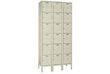 Lyon Locker Six Tier 12x15x12 18 Door Ready To Assemble Putty