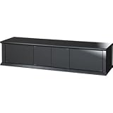 朝日木材加工 ブラックアルミ調仕上げテレビスタンド 55~60V型対応 AS-NX150
