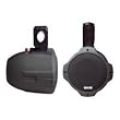 PYLE PLMRB85 8-Inch 300 Watt Two-Way Black Wake Board Speakers