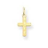 14k Cross Pendant on 13 inch Chain Necklace
