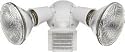 RAB LU300W Luminator Flood Light Kit with two floodlights and round mounting plate , White