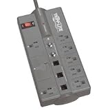 Tripp Lite TLP808TELTV 8 Outlets 6 Transformers 8-Feet Cord 3500 Joules Surge Suppressor