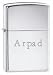 High Polish Chrome Engraved Zippo Lighter - Arpad