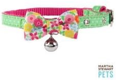 Martha Stewart Pets Green Garden Girl Dot Buckle Collar~Xs~