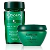 Kerastase Paris Resistance Bain Age Recharge + Masque Age Recharge 200ml Gift Set Coffret 250ml