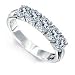 1 1/2 Carat F/VS2 Round Certified Diamond 5-Stone Anniversary Ring in 18ct Solid White Gold