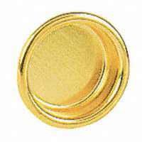 Stanley Hardware 1-Inch Flush Finger Pull, Bright Brass #403506
