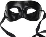 Black V Venetian Mask Mardi Masquerade Halloween Costume