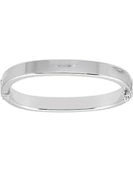 Hinged Bangle Bracelet Sterling Silver 08.00 Mm Brc688