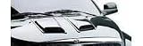 Auto Ventshade 981001 Unpainted Large Hood Scoop - 2 Piece