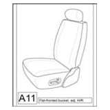03-05 Honda Civic Seat Covers Coupe Buckets Adjustable Headrests Seat Airbags Front... by GT Covers