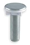 Industrial Grade 1PPJ6 Cover, Faucet Hole, Steel, Pipe Dia 1/2 In