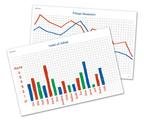 Write-on/Wipe-off Math Graphs Desk Mats;Work with either dry- or wet-erase markers for years of use