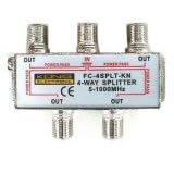 4 WAY F SPLITTER FOR CABLE TV
