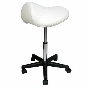 Sivan Health and Fitness SAS08 Pneumatic Rolling Saddle Massage Stool, Hydraulic Adjustable, White Sivan Health and Fitness SAS08 Pneumatic Rolling Saddle Massage Stool, Hydraulic Adjustable, White