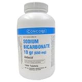 Sodium Bicarbonate Tablets 10 gr (650 Mg), by Concord - 1000 Tablets