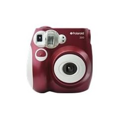 Polaroid 300 Sofortbildkamera (Blitz, Automatik f�r 4 Szenen, ohne Film) rot