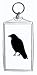 Crow, Bird, Nature, Black, Raven, Animal, Gothic, Silhouette Keychain