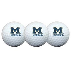 Team Effort Ncaa Michigan Wolverines - Golf Ball 3 Pack