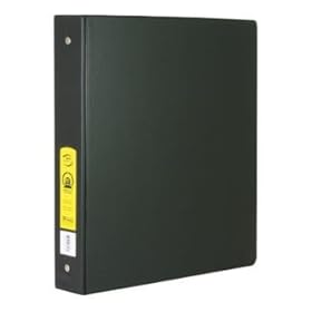 BAZIC 1.5 Black PVC 3-Ring Binder Case Pack 48
