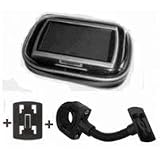 Zoom Produkt-Bild: XiRRiX GPS Bikerset 7 Motorradtasche 10,9 cm (4,3 Zoll) Navi Biker Set Universal Fahrrad+Motorrad Halterung inkl. Tasche, Outdoor-Tasche passend f&uuml;r GPS Ger&auml;te bis 10,9 cm (4,3 Zoll) f&uuml;r Motorrad, Fahrrad schwarz