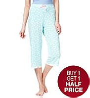 Floral Cropped Pyjama Bottoms