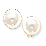 14k Cultured Blister Pearl Earrings - XMP80