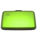 Credit Card Wallet, Smooth, Lime Green - Credit Card Wallet
