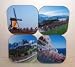 Landscapes of Cycling Biking Coaster Set