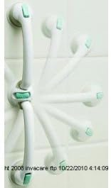 Safe-er-Grip Swivel Suction Tub Bar-NA - Each 1
