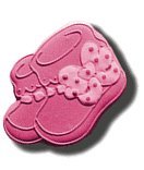 Baby Booties Cookie (6 cookies) - Pink