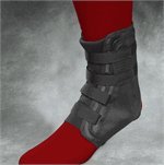 Swede-O Easy Lok Velcro Strap Ankle Brace, Black, Small