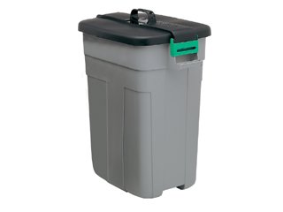 Addis 9769 Rectangular.Dustbin Grey 90Lt
