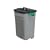 Addis 9769 Rectangular.Dustbin Grey 90Lt