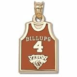 Chauncey Billups New York Knicks #4 5/8" Enamel Jersey Pendant - 10KT Gold Jewelry